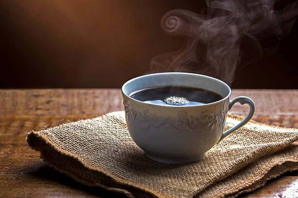 Foto de uma xícara de café simples
